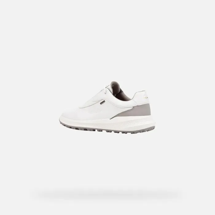 Man Geox Sneakers PG1X ABX MAN WhiteLight Grey Waterproof Trainers Whitelight Grey