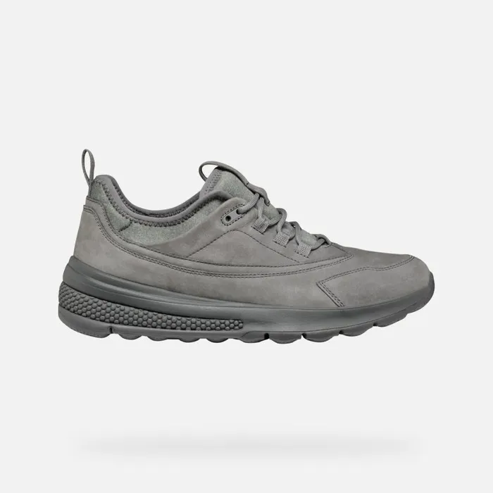 Man Geox Sneakers SPHERICA ACTIF MAN Dark Grey Low Top Sneakers Dark Grey