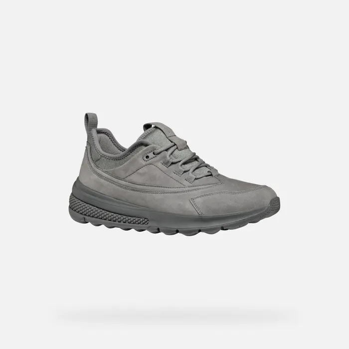 Man Geox Sneakers SPHERICA ACTIF MAN Dark Grey Low Top Sneakers Dark Grey