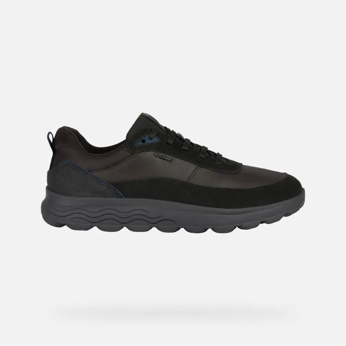Man Geox Sneakers SPHERICA E Low Top Sneakers Coffee Man Geox Coffee
