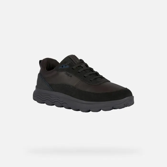Man Geox Sneakers SPHERICA E Low Top Sneakers Coffee Man Geox Coffee