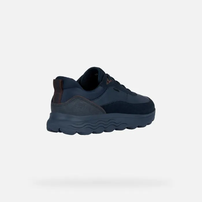 Man Geox Sneakers SPHERICA E Low Top Sneakers Navy Blue Man Geox Navy