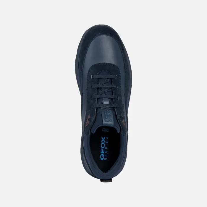 Man Geox Sneakers SPHERICA E Low Top Sneakers Navy Blue Man Geox Navy