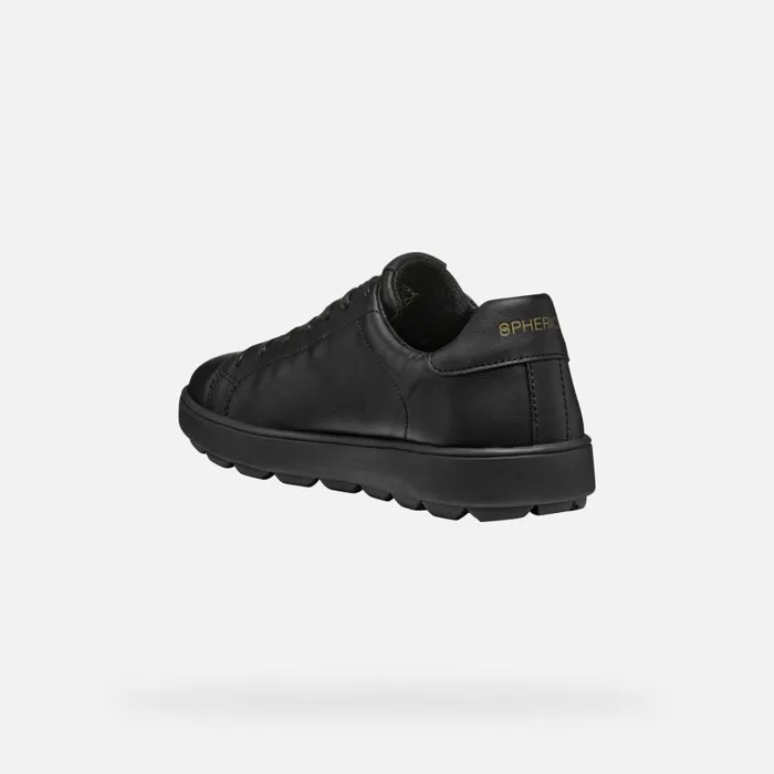 Man Geox Sneakers SPHERICA ECUB1 Men039s Black Low Top Sneakers Geox Black