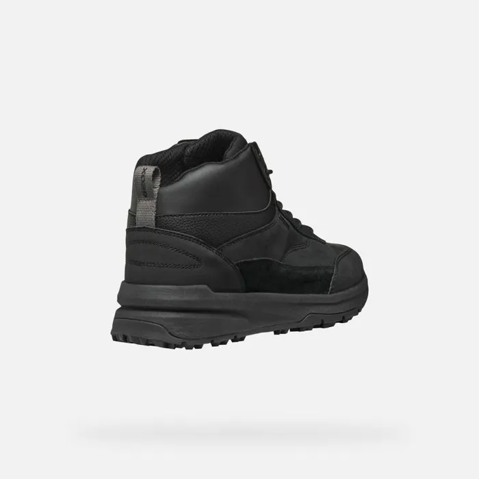 Man Geox Sneakers STERRATRAIL GRIP ABX MAN Black Waterproof Trainers Black