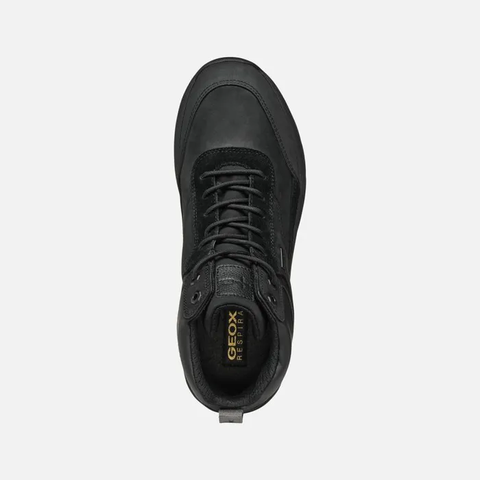Man Geox Sneakers STERRATRAIL GRIP ABX MAN Black Waterproof Trainers Black