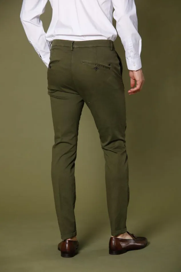 Man Osaka Style Chino Pants In Cotton And Tencel Tricot Carrot Fit Mason039s Pants