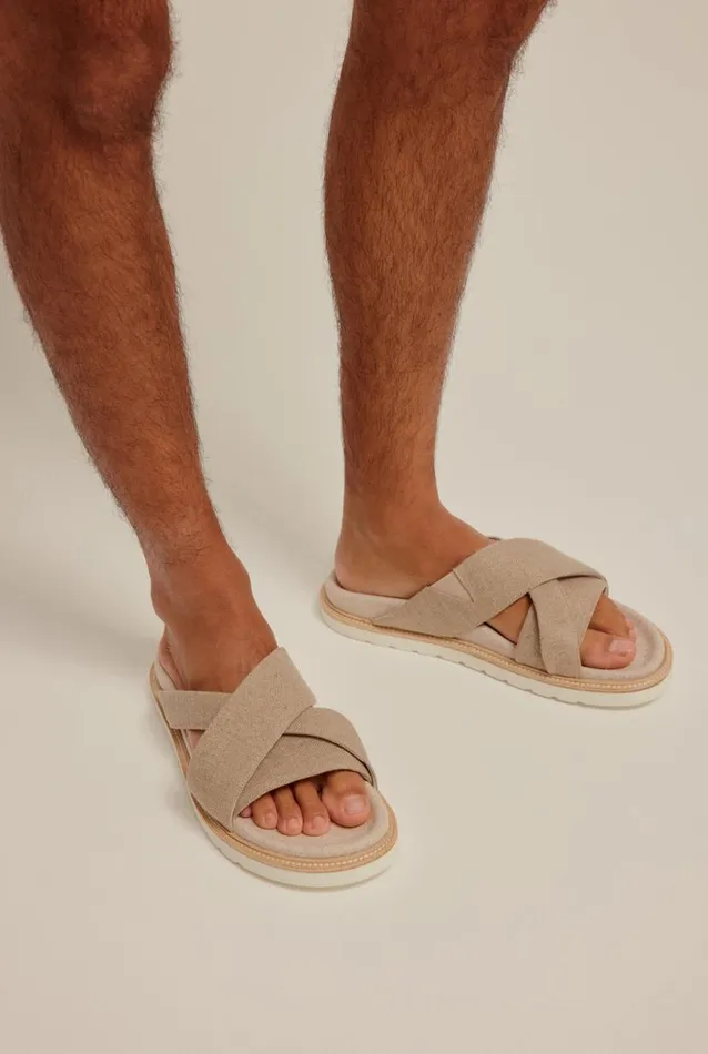 Man Venroy Accessories Canvas Strap Sandal