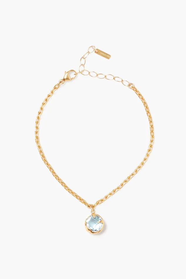 March Birthstone Bracelet Aquamarine Crystal Women Chan Luu Bracelets