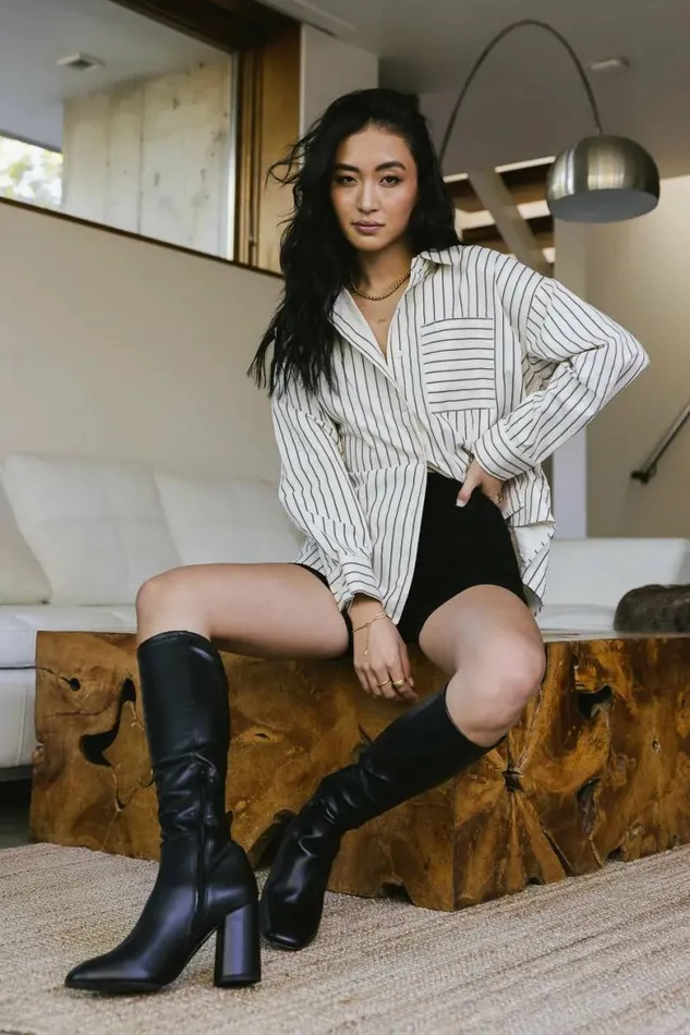 Matilda Striped Button Up In Cream Cream Women Bohme Tops
