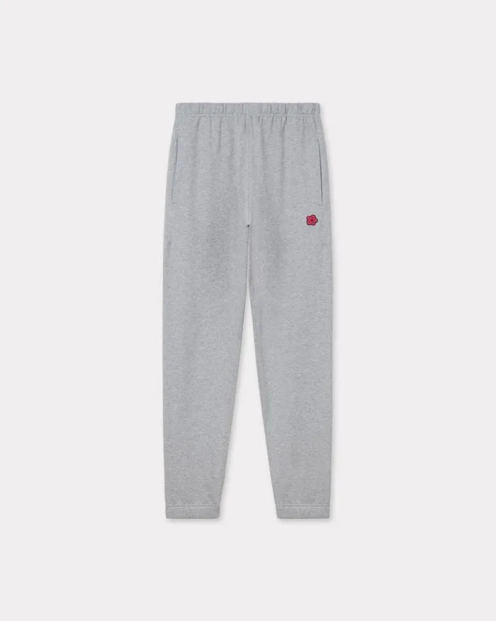 Men 039Boke Flower039 Embroidered Jog Pants Pearl Grey Kenzo Pants And Shorts
