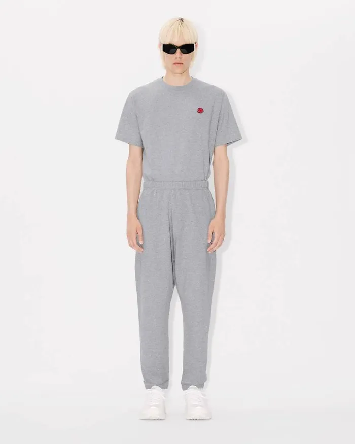 Men 039Boke Flower039 Embroidered Jog Pants Pearl Grey Kenzo Pants And Shorts