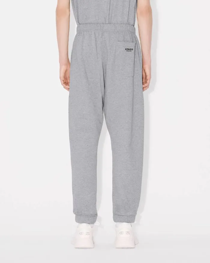 Men 039Boke Flower039 Embroidered Jog Pants Pearl Grey Kenzo Pants And Shorts