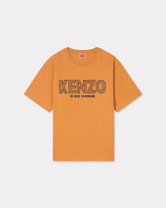 Men 039KENZO Archive 1970039 Oversized Tshirt In Cotton Medium Orange Kenzo Tshirts And Polos Men 039KENZO Archive 1970039 Oversized Tshirt In Cotton Medium Orange Kenzo Tshirts And Polos
