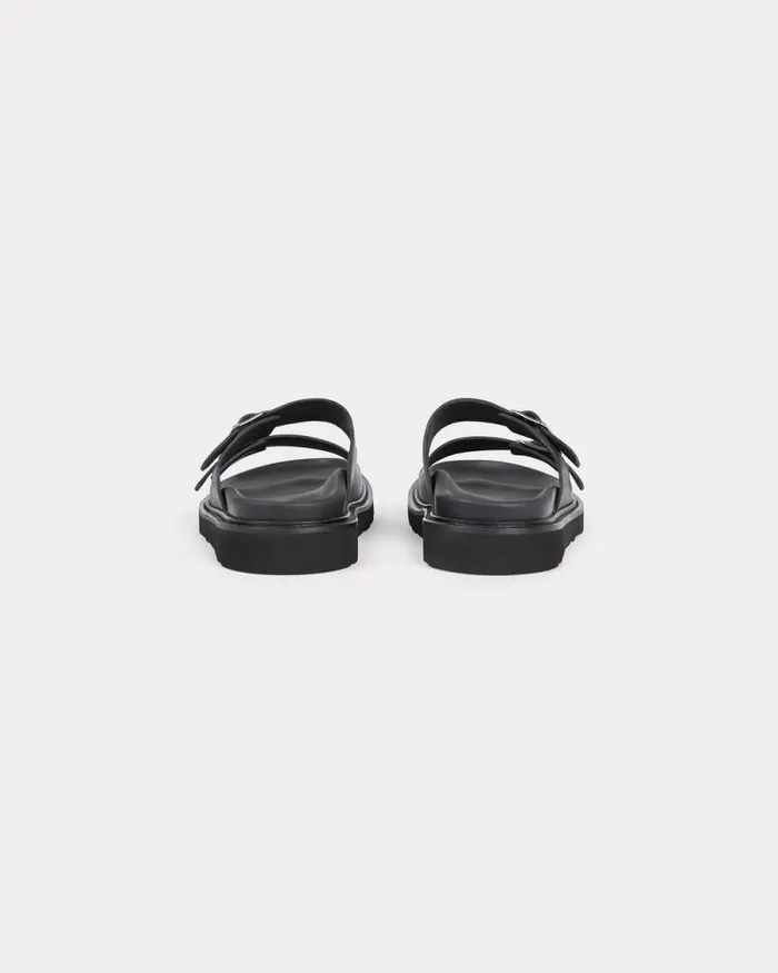 Men 039KENZO Matto039 Leather Mules Black Kenzo Mules And Espadrilles