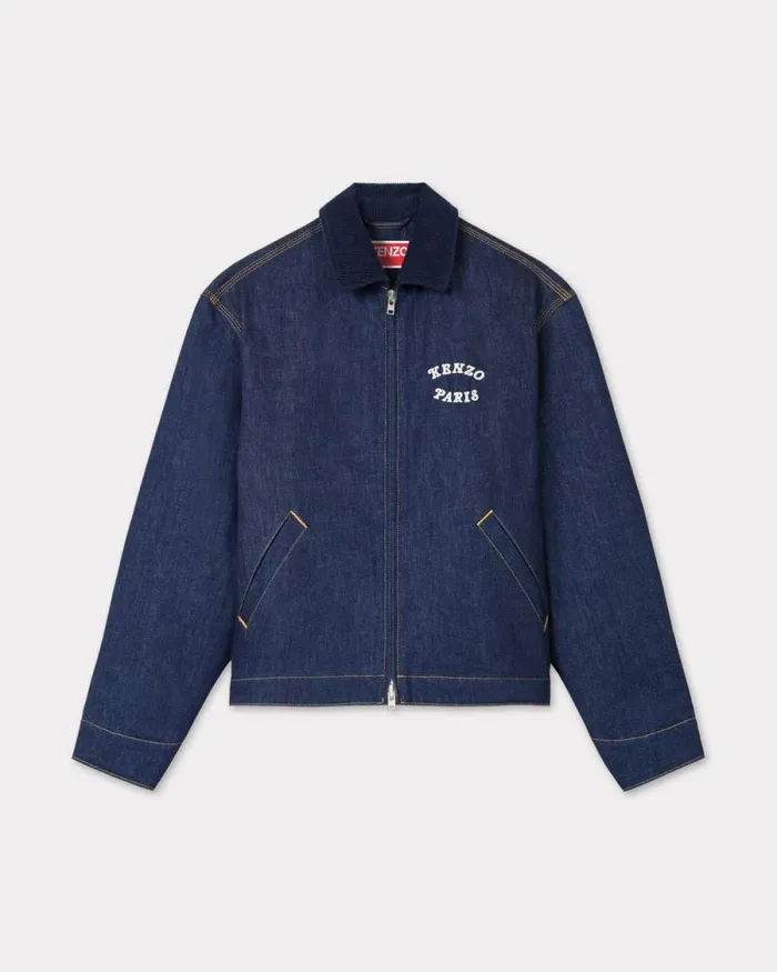 Men 039KENZO VERDY MARKET039 Padded Workwear Jacket In Japanese Denim Rinse Blue Denim Kenzo Jackets And Coats Men 039KENZO VERDY MARKET039 Padded Workwear Jacket In Japanese Denim Rinse Blue Denim Kenzo Jackets And Coats