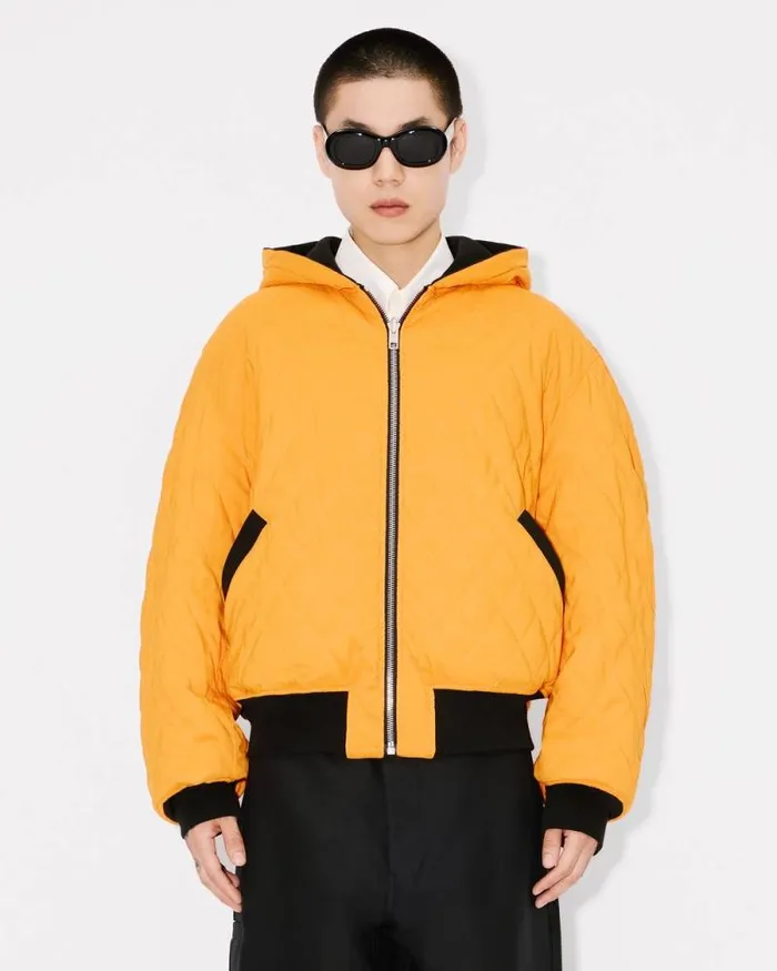 Men 039KENZO VERDY MARKET039 Reversible Embroidered Bomber Black Kenzo Jackets And Coats