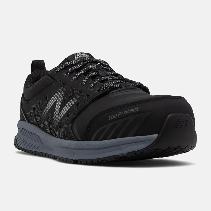 Men 412v1 Alloy Toe Black With Silver New Balance Work Shoes