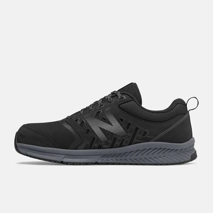 Men 412v1 Alloy Toe Black With Silver New Balance Work Shoes