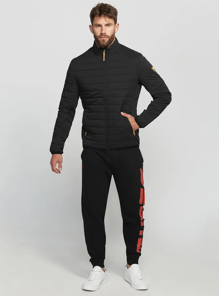 Men Activewear GUESS Black Alberic Active Wind Jacket Men Activewear GUESS Black Alberic Active Wind Jacket