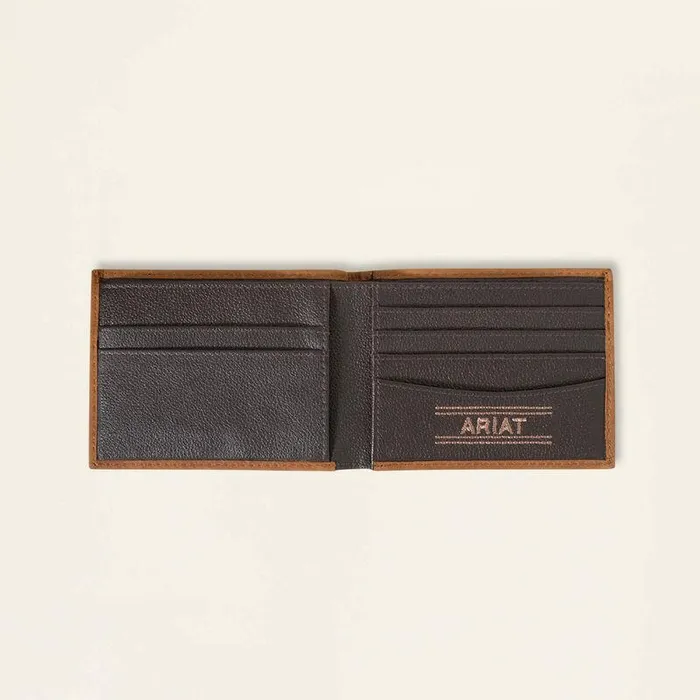 Men Bags and Wallets Ariat Southwest Bifold Wallet Black