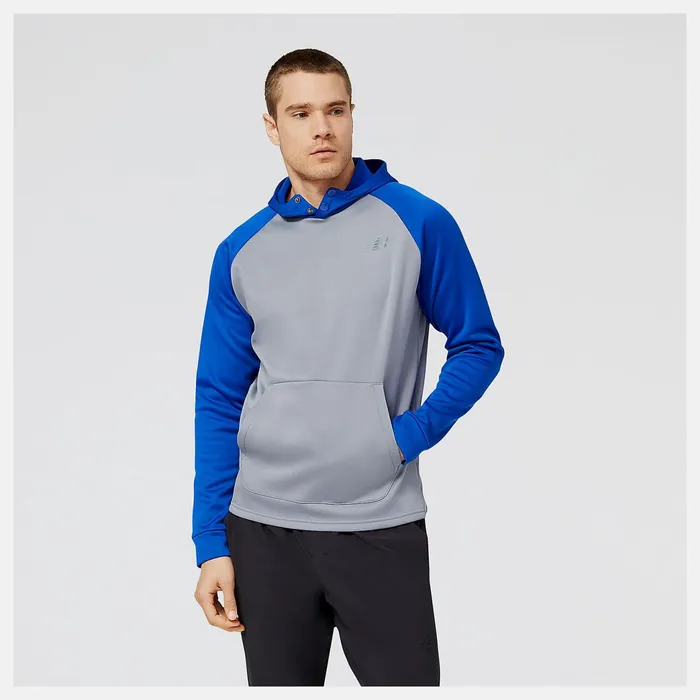 Men Baseball Pull Over Hoodie Team Royal New Balance Hoodies and Sweatshirts