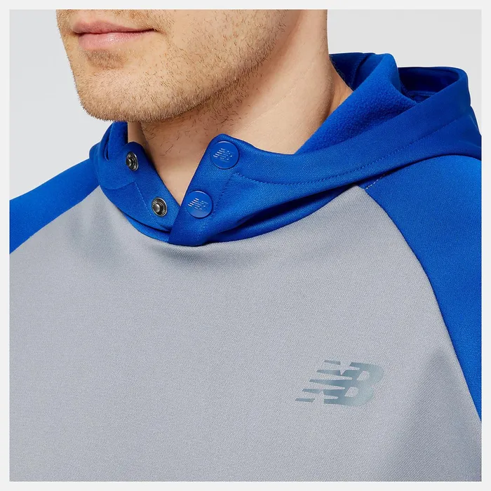 Men Baseball Pull Over Hoodie Team Royal New Balance Hoodies and Sweatshirts