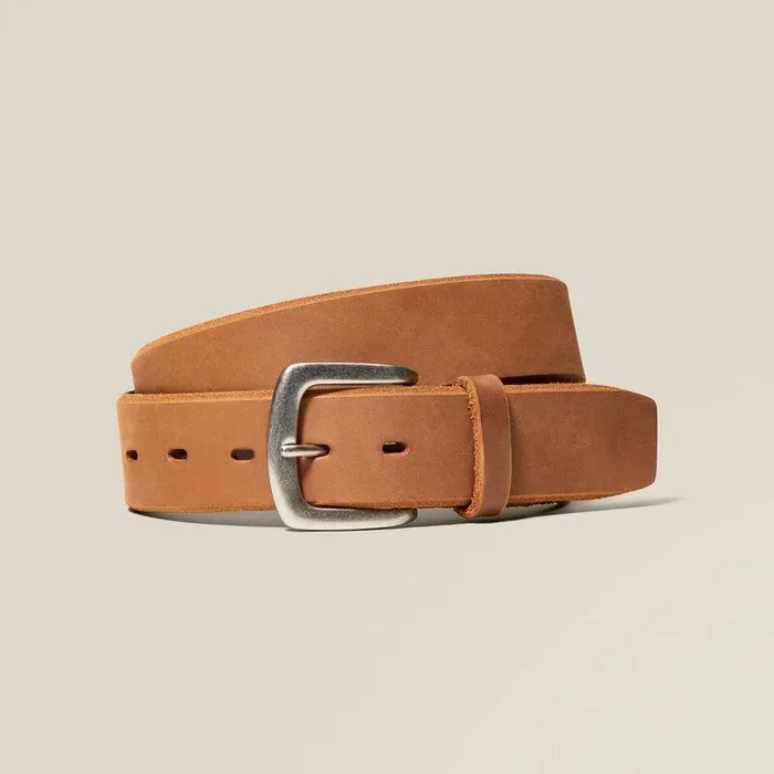 Men Belts Ariat Simple Ariat Embroidery Belt Medium Brown