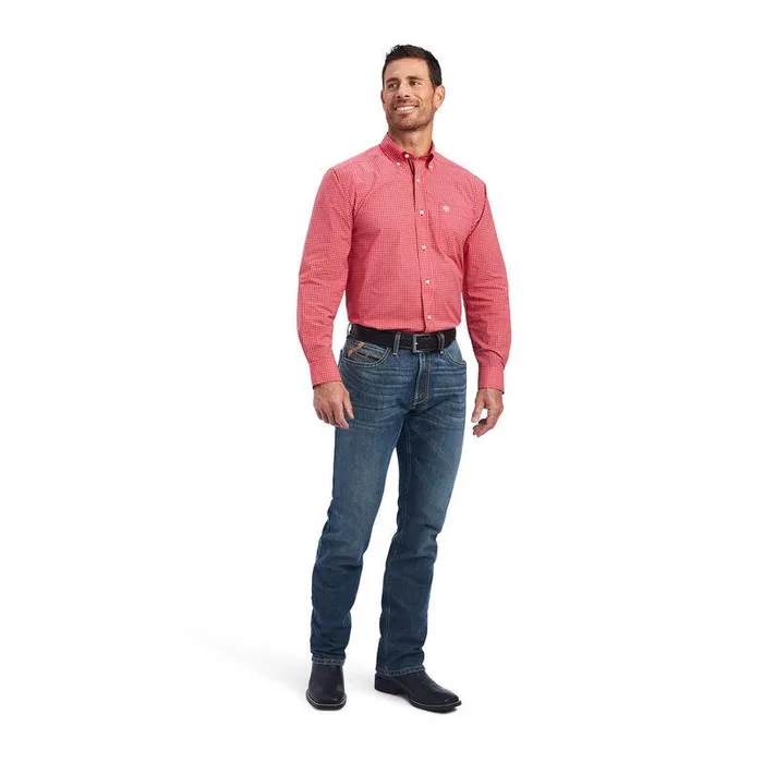 Men Button Down Shirts Ariat Pro Series Nevin Stretch Classic Fit Shirt Tango Red Men Button Down Shirts Ariat Pro Series Nevin Stretch Classic Fit Shirt Tango Red