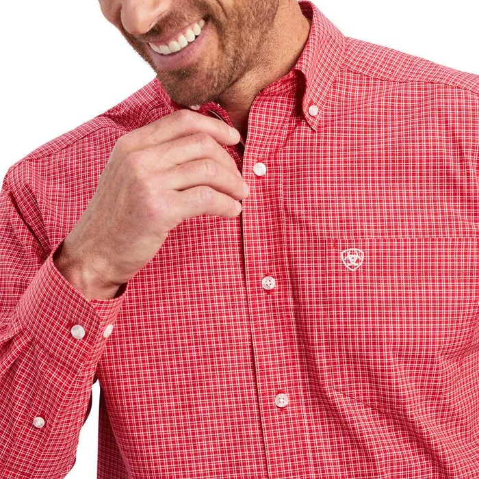 Men Button Down Shirts Ariat Pro Series Nevin Stretch Classic Fit Shirt Tango Red Men Button Down Shirts Ariat Pro Series Nevin Stretch Classic Fit Shirt Tango Red