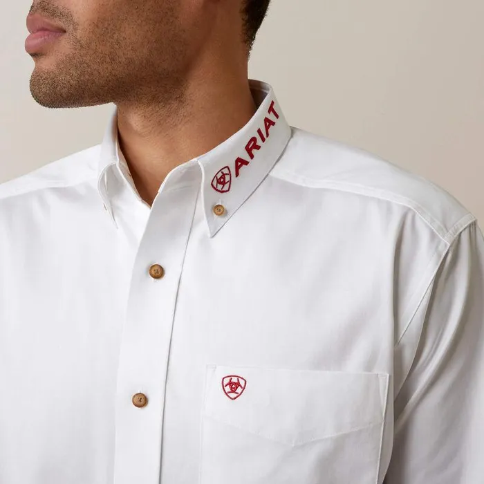 Men Button Down Shirts Ariat Team Logo Twill Classic Fit Shirt White Mexico Men Button Down Shirts Ariat Team Logo Twill Classic Fit Shirt White Mexico