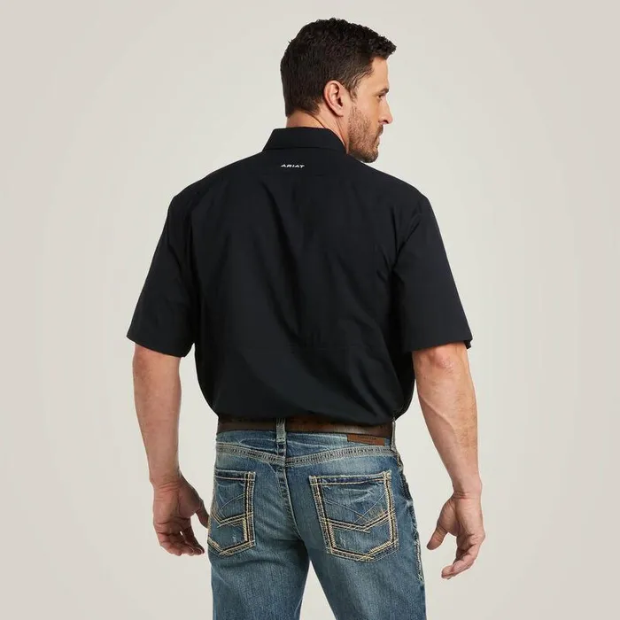 Men Button Down Shirts Ariat VentTEK Classic Fit Shirt Black Men Button Down Shirts Ariat VentTEK Classic Fit Shirt Black