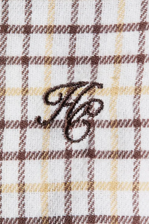 Men Classic Button Down Shirt Cheltenham Camel Check Holland Cooper Shirts