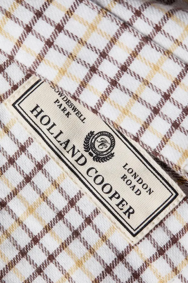 Men Classic Button Down Shirt Cheltenham Camel Check Holland Cooper Shirts