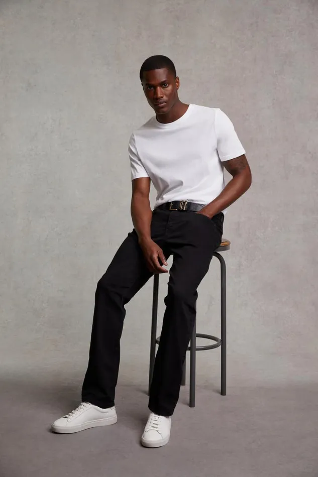 Men Classic Straight Jean Black Holland Cooper Jeans