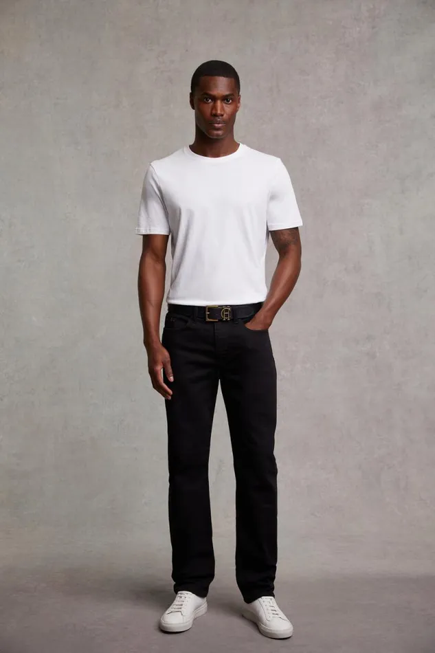 Men Classic Straight Jean Black Holland Cooper Jeans