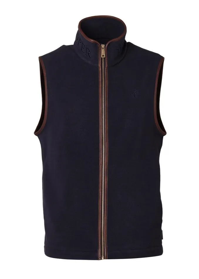 Men Country Fleece Gilet Ink Navy Holland Cooper Gilets