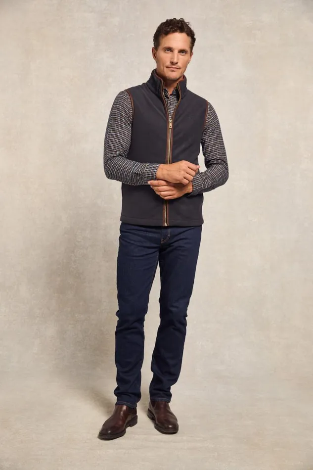 Men Country Fleece Gilet Ink Navy Holland Cooper Gilets