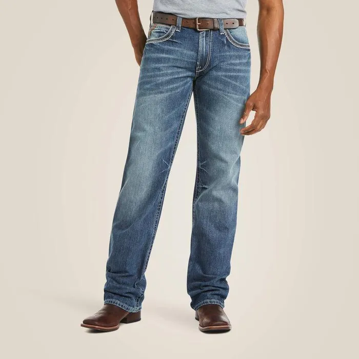 Men Denim Ariat M4 Low Rise Coltrane Boot Cut Jean Durango