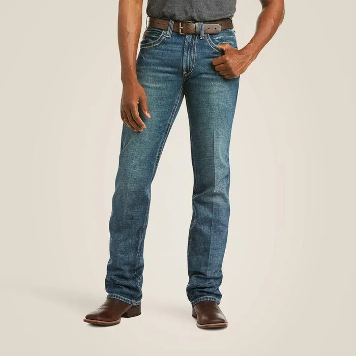Men Denim Ariat M5 Slim Boundary Stackable Straight Leg Jean Gulch