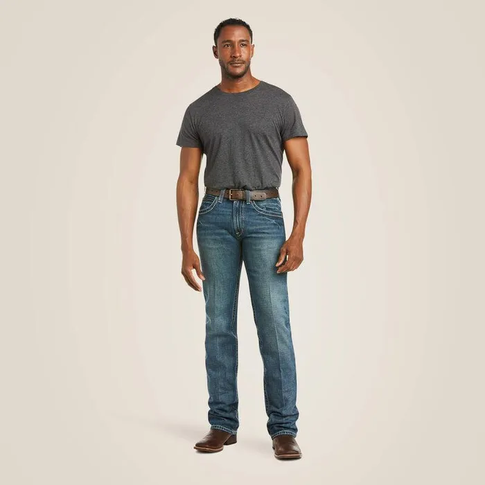 Men Denim Ariat M5 Slim Boundary Stackable Straight Leg Jean Gulch