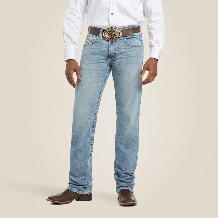 Men Denim Ariat M5 Slim Stirling Stretch Stackable Straight Leg Jean Nolin