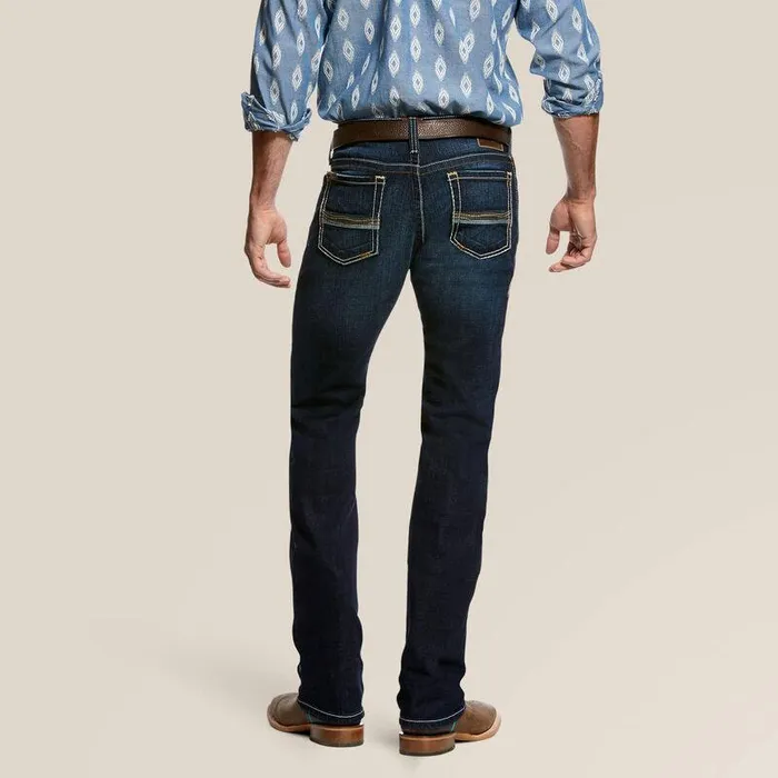 Men Denim Ariat M7 Rocker Concord Stretch Stackable Straight Leg Jean Dodge