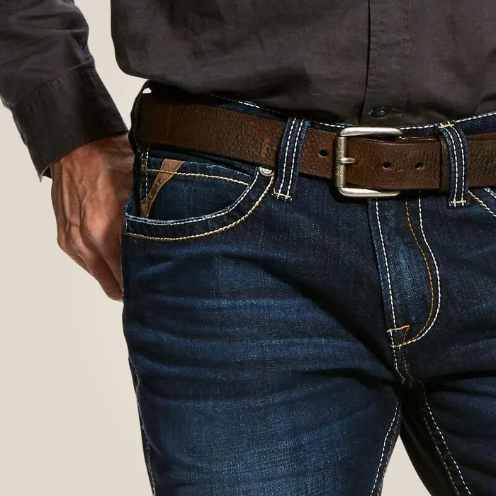 Men Denim Ariat M7 Rocker Concord Stretch Stackable Straight Leg Jean Dodge