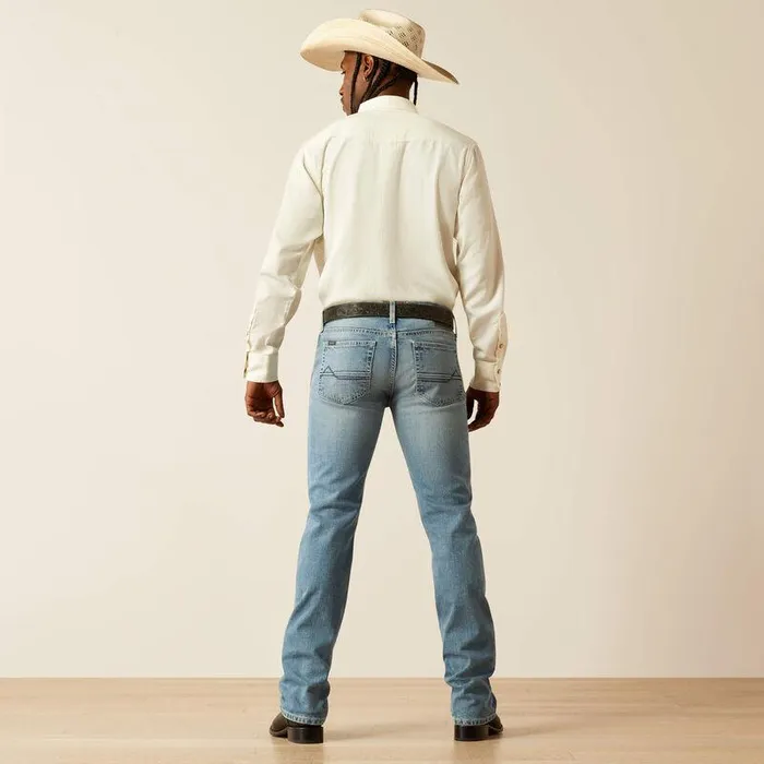 Men Denim Ariat M7 Slim Ethan Straight Leg Jeans Dixon