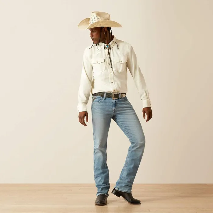 Men Denim Ariat M7 Slim Ethan Straight Leg Jeans Dixon