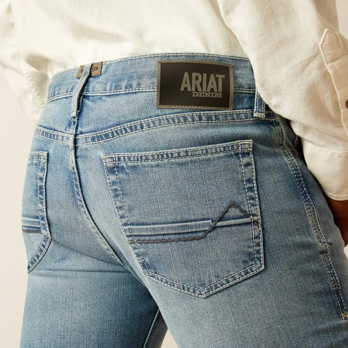 Men Denim Ariat M7 Slim Ethan Straight Leg Jeans Dixon