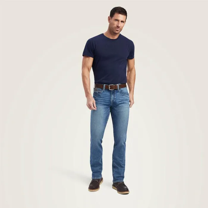 Men Denim Ariat M7 Slim Wessley Straight Jean Gaviota Men Denim Ariat M7 Slim Wessley Straight Jean Gaviota