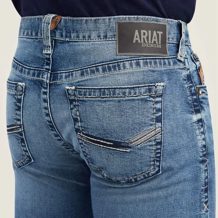Men Denim Ariat M7 Slim Wessley Straight Jean Gaviota Men Denim Ariat M7 Slim Wessley Straight Jean Gaviota