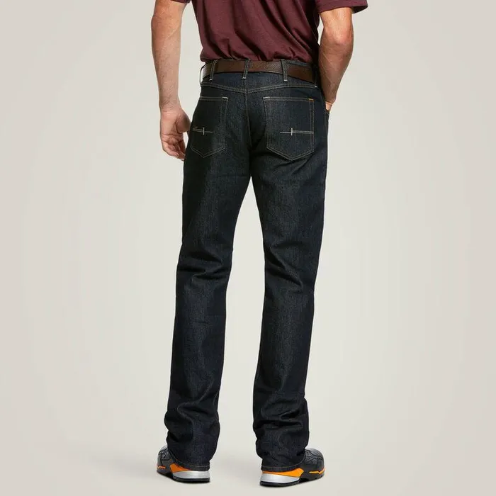 Men Denim Ariat Rebar M4 Relaxed DuraStretch Basic FlannelLined Boot Cut Jean Rinse Men Denim Ariat Rebar M4 Relaxed DuraStretch Basic FlannelLined Boot Cut Jean Rinse